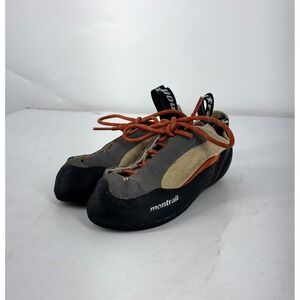 Montrail Karma Rock Climbing Shoes Gray Tan Orange Lace Up EU 34/4.5